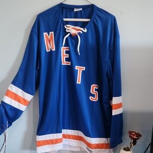 Mets Blue Hockey Jersey